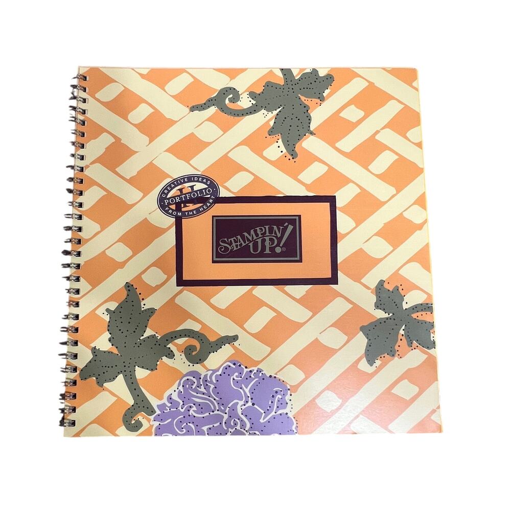 STAMPIN UP Portfolio II Book I of IV Spiral Scrapbook Stamping Craft Idea Guide